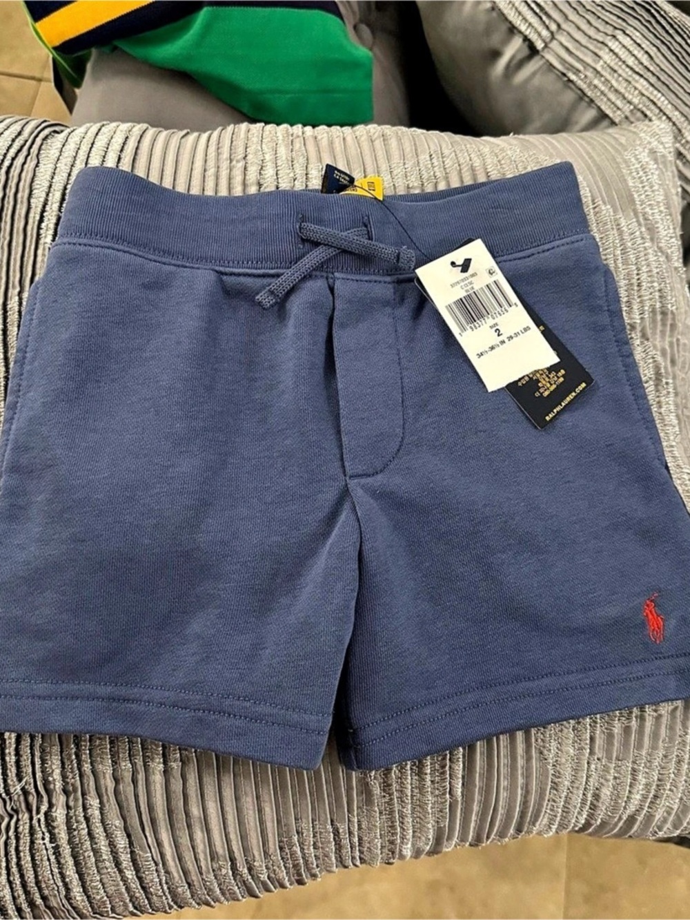 Polo Ralph Lauren Toddler Boys Fleece Drawstring Short Boys Blue Shorts Size 2